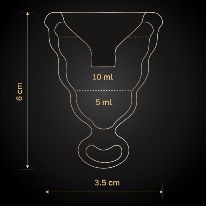 G-VIBE - COPO MENSTRUAL GCUP PRETO
