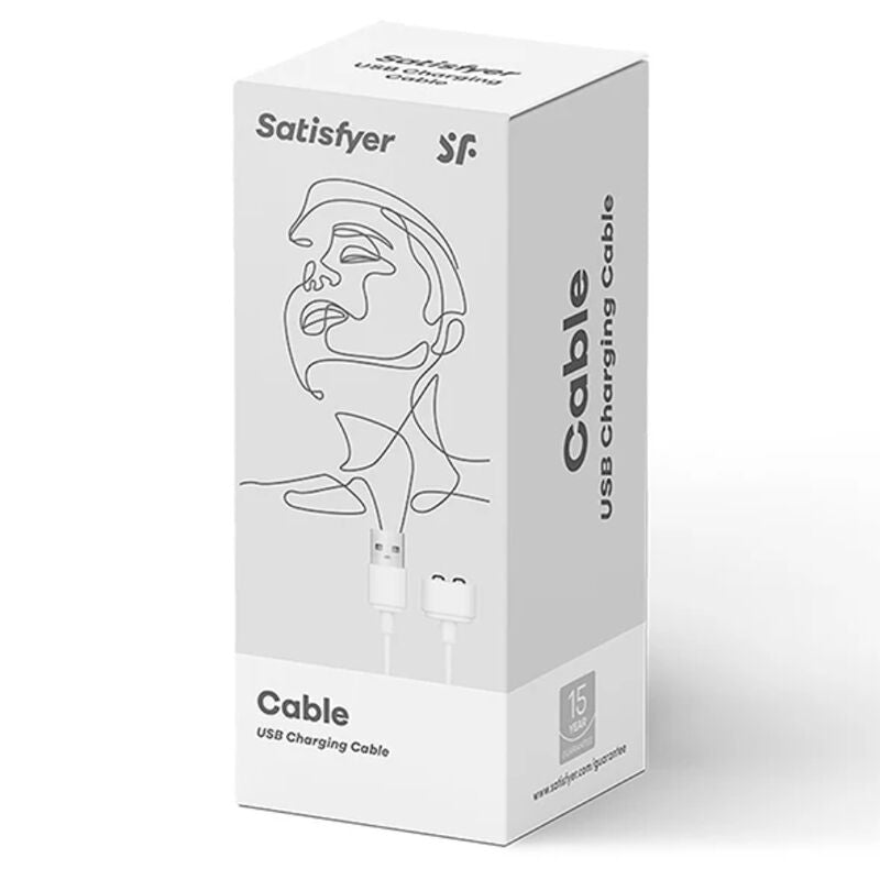 SATISFYER - CABO CARREGADOR BRANCO
