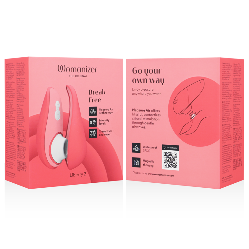 WOMANIZER - LIBERTY 2 ESTIMULADOR DE CLITORIS &amp; SUCKER VERDE CLARO
