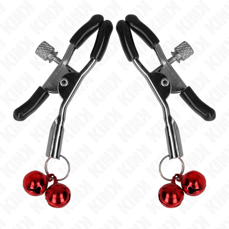KINK - PINÇA DE MAMILO DUPLA BELL VERMELHA 6 CM