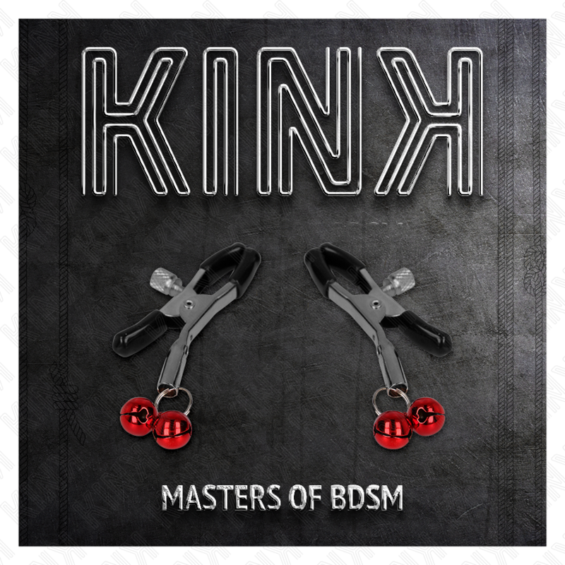 KINK - PINÇA DE MAMILO DUPLA BELL VERMELHA 6 CM