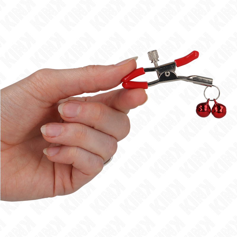 KINK - RED DOUBLE NOSE CLIP 6 CM