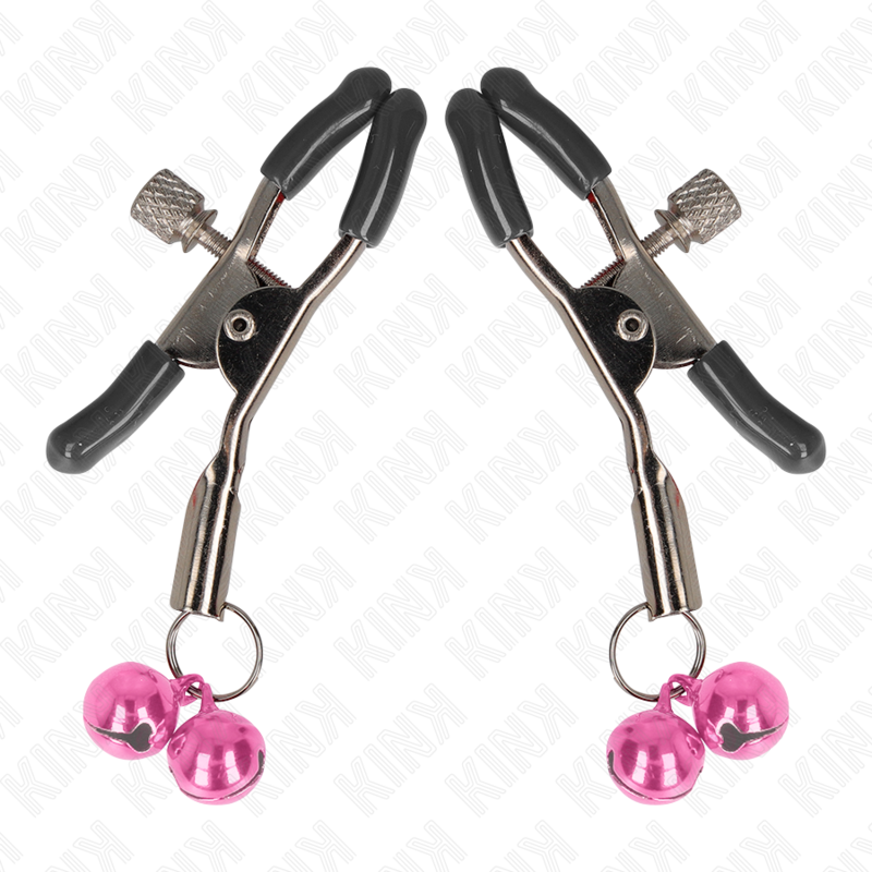 KINK - CLIP BOQUILLA DOBLE CAMPANA ROSA 6 CM