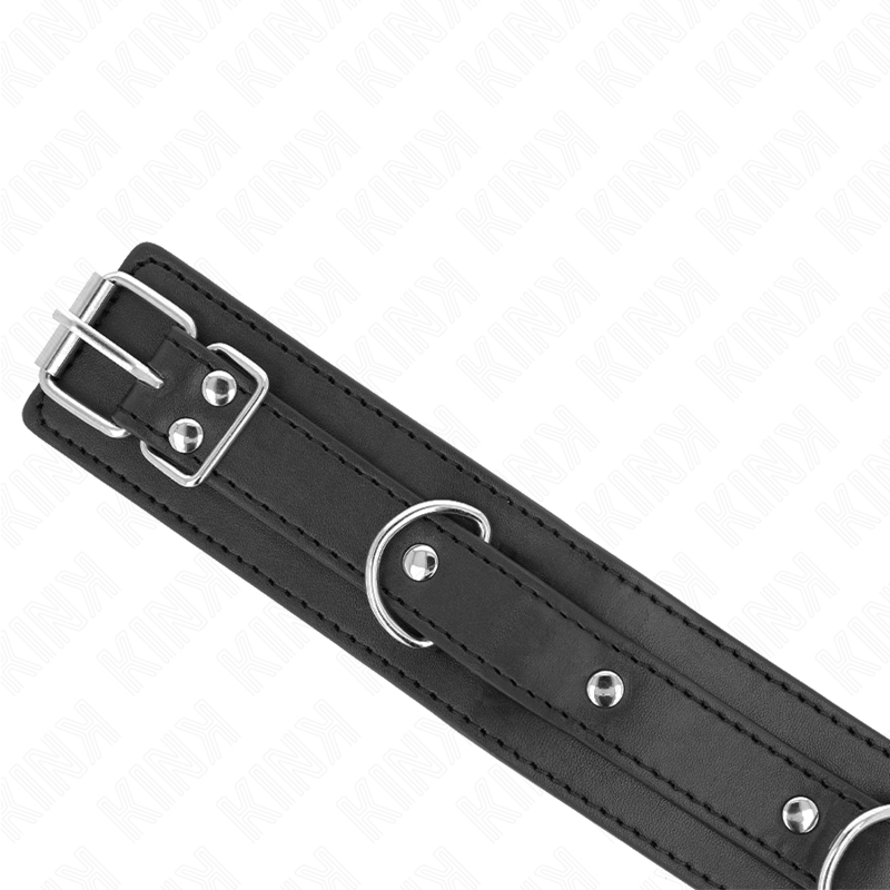 KINK - COLAR COM COLEIRA 65 CM 3 ARGOLAS MODELO 1 AJUSTÁVEL 38-49 CM X 5 CM