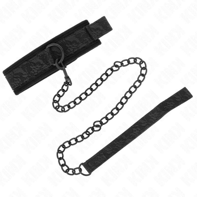 KINK - COLEIRA MODELO BÁSICO COM GUIA 77 CM MODELO 5 AJUSTÁVEL 34-54 CM X 5 CM