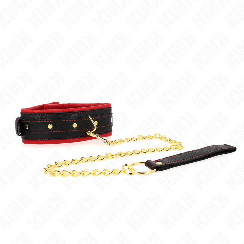 KINK - COLEIRA COM TRILHA DE TECIDO LISO AJUSTÁVEL 33-48 CM X 5,7 CM