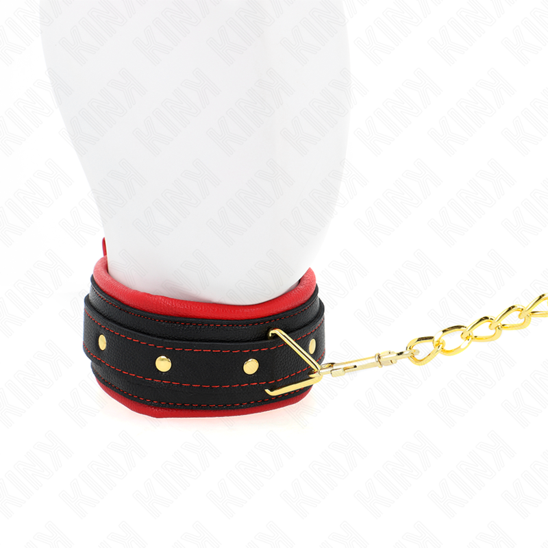 KINK - COLEIRA COM TRILHA DE TECIDO LISO AJUSTÁVEL 33-48 CM X 5,7 CM