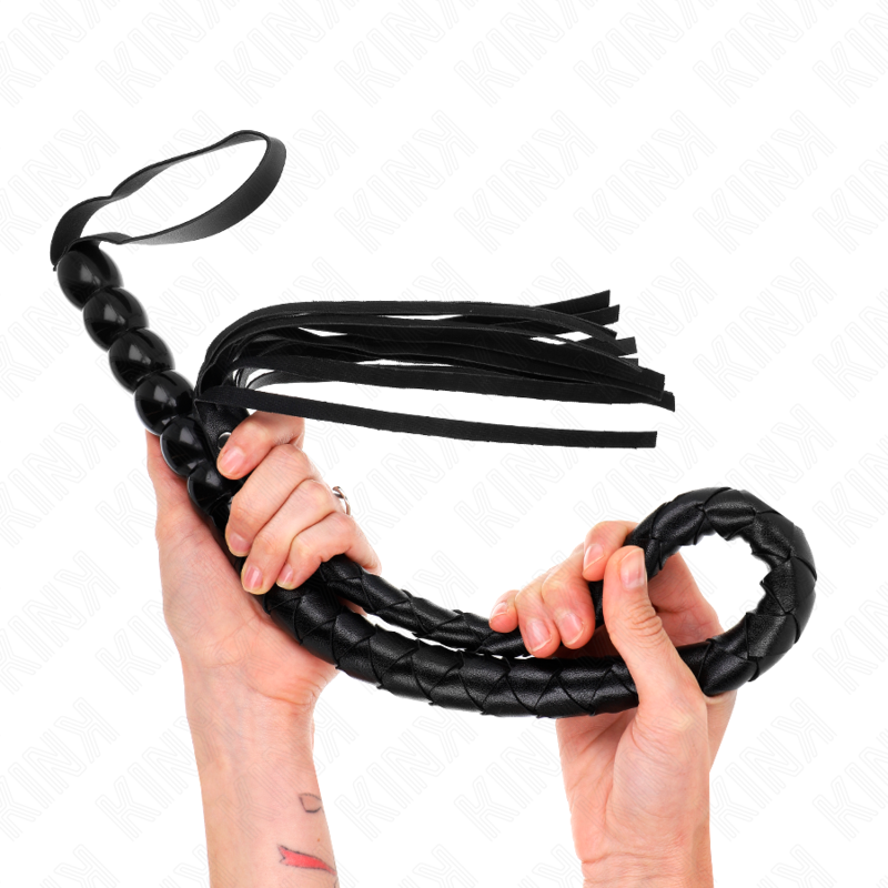 KINK - CHICOTE DE COBRA COM CONTAS 80 CM