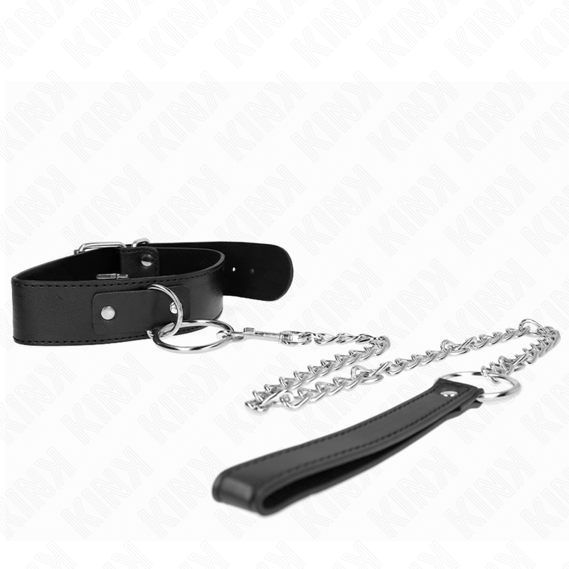 KINK - COLEIRA MODELO BÁSICO COM GUIA MODELO 4 AJUSTÁVEL 36-43 CM