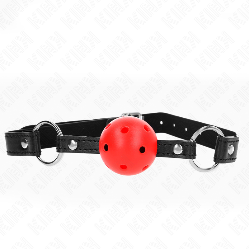 KINK - BOLA VERMELHA OCA E RÍGIDA 4,5 CM MORDIDA MODELO 1 63,5 X 2 CM