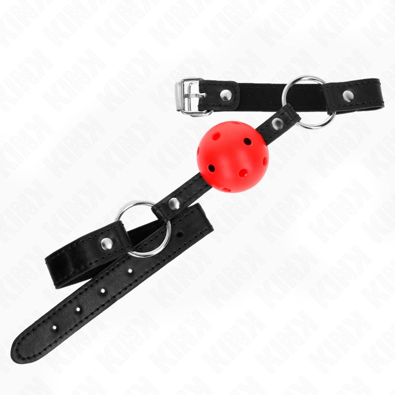 KINK - BOLA VERMELHA OCA E RÍGIDA 4,5 CM MORDIDA MODELO 1 63,5 X 2 CM
