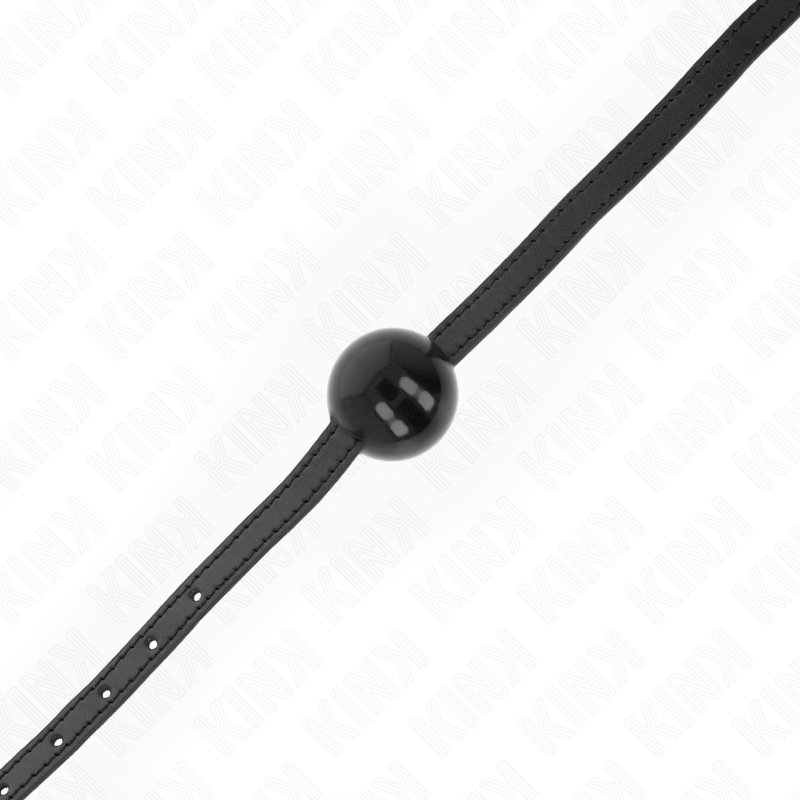 KINK - BOLA PRETA ÚNICA MACIÇA 4 CM MORDIDA 65 x 1,5 CM