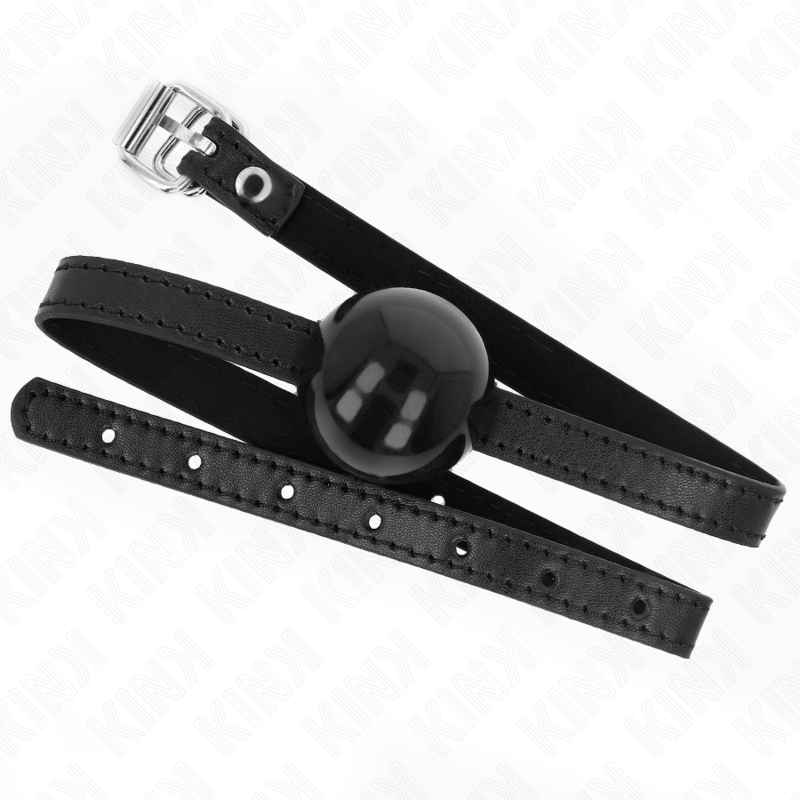 KINK - BOLA PRETA ÚNICA MACIÇA 4 CM MORDIDA 65 x 1,5 CM
