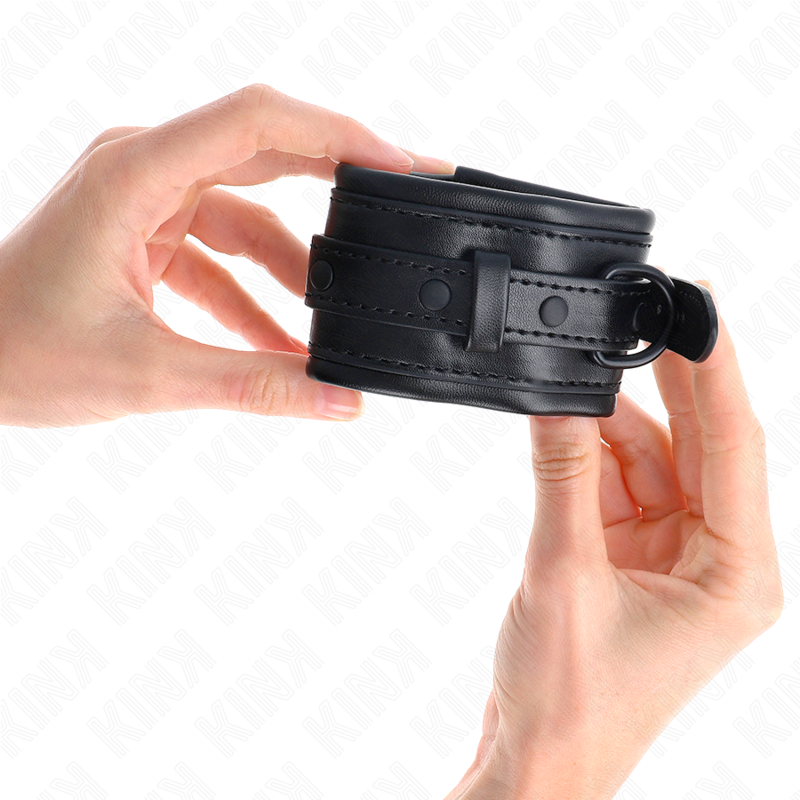 KINK - RESTRIÇÕES DE PULSO PRETAS AJUSTÁVEIS 20-30 CM X 6 CM