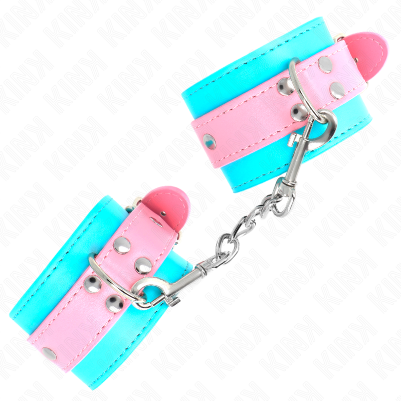 KINK - PULSEIRAS AJUSTÁVEIS AZUL/ROSA 16-28 CM X 5 CM