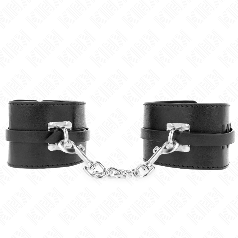 KINK - RESTRIÇÕES DE PULSO COM TRAVA DELUXE PRETAS AJUSTÁVEIS 14,5-21 CM X 6 CM