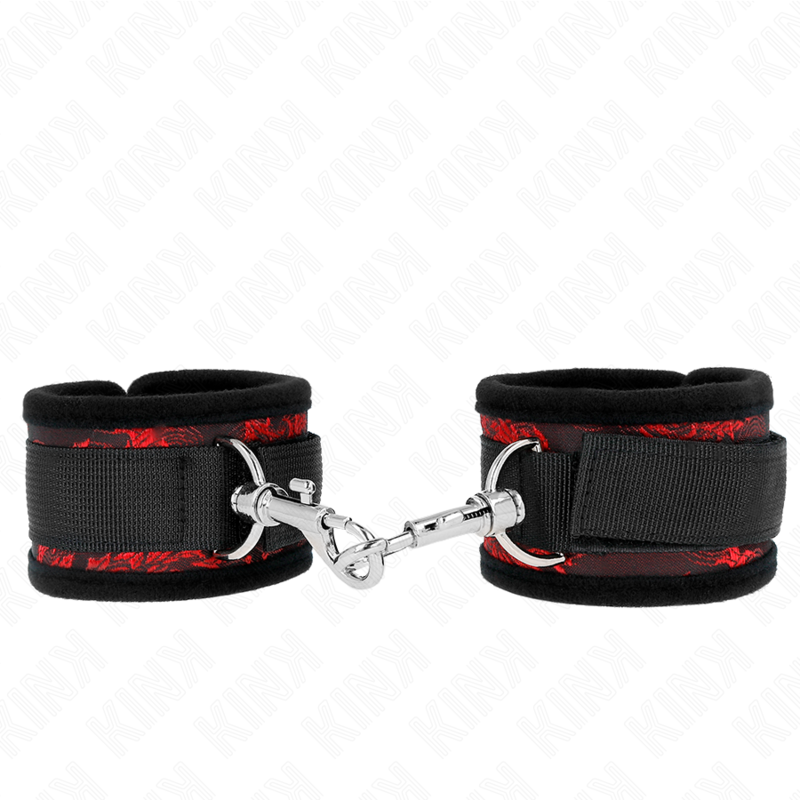 KINK - SCANDAL RESTRIÇÕES DE PULSO VERMELHO-PRETO
