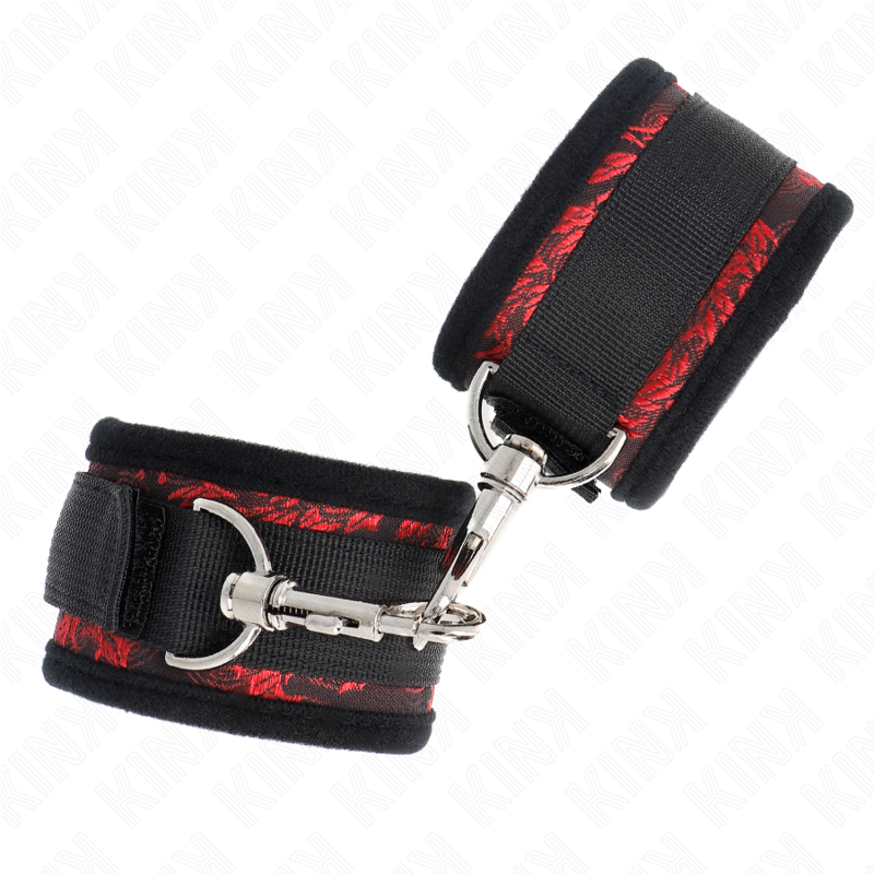 KINK - SCANDAL RESTRIÇÕES DE PULSO VERMELHO-PRETO