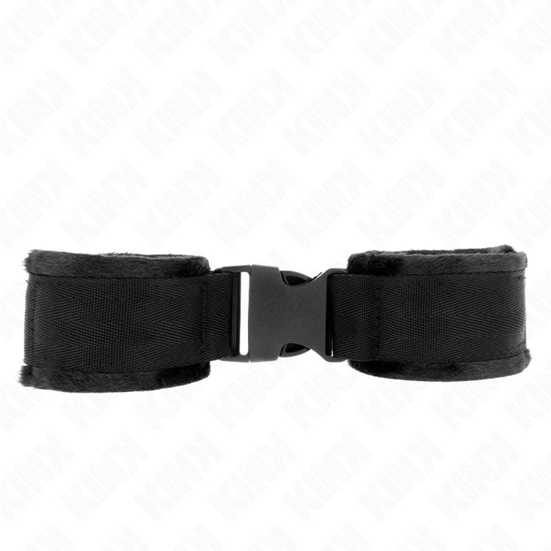 KINK - RESTRIÇÕES DE PULSO DE NYLON BIND HOOK&amp;LOOP VERMELHO-PRETO MODELO 1 AJUSTÁVEL 25-35 CM X 6 CM