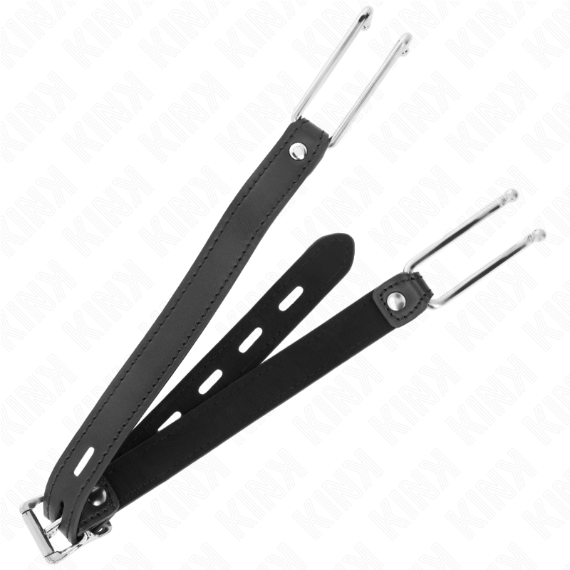 KINK - GANCHO DE METAL 11,5 CM COM ALÇA DE COURO AJUSTÁVEL 39-58 CM X 2 CM