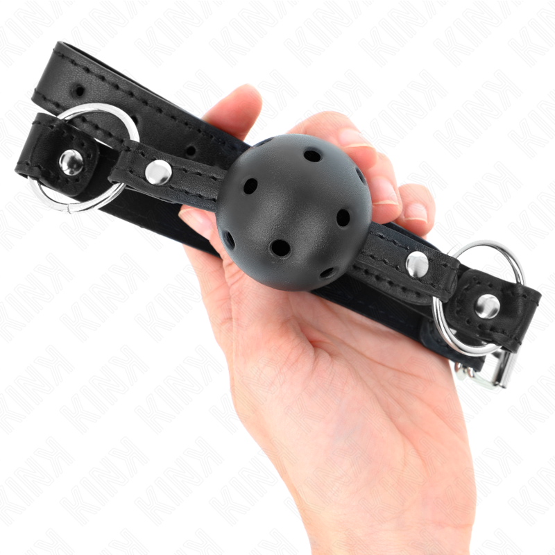 KINK - BOLA PRETA RÍGIDA OCA 4,5 CM MORDIDA MODELO 1 63,5 X 2 CM