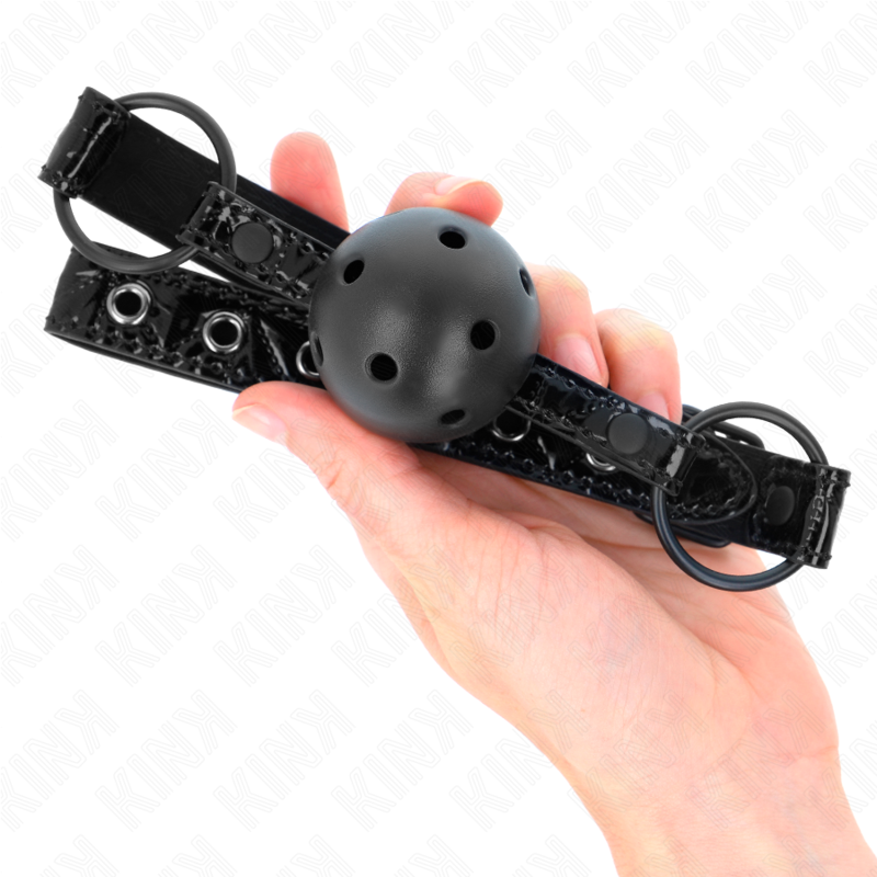 KINK - BOLA COM PADRÃO DE DIAMANTE 4,5 CM MORDIDA MODELO 3 64,5 CM AJUSTÁVEL 42-60 CM
