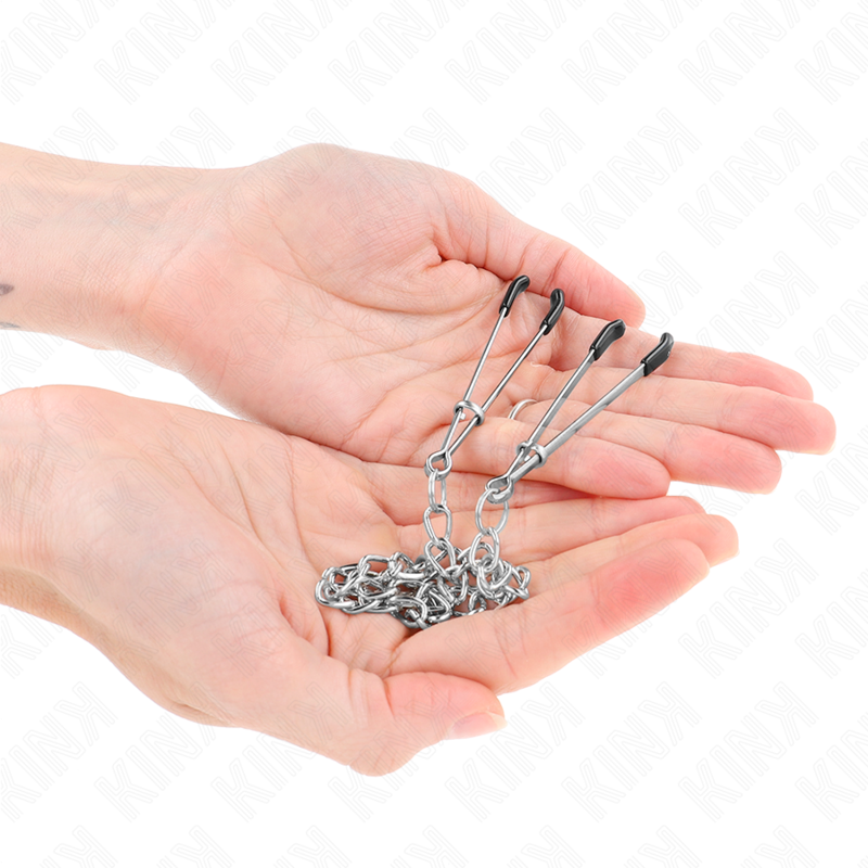 KINK - THIN NIPPERS WITH THICK CHAIN ​​30 CM