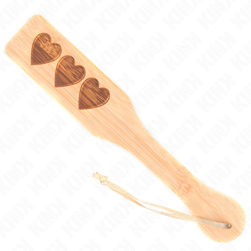 KINK - DESIGN DE CORAÇÃO DE PALETE DE BAMBU 32 X 5,5 CM