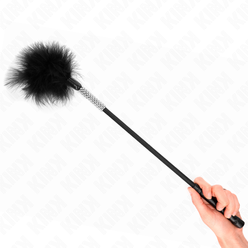KINK - PLUMAS PARA HACER COSQUILLAS CON MANGO DE DIAMANTES 50 CM