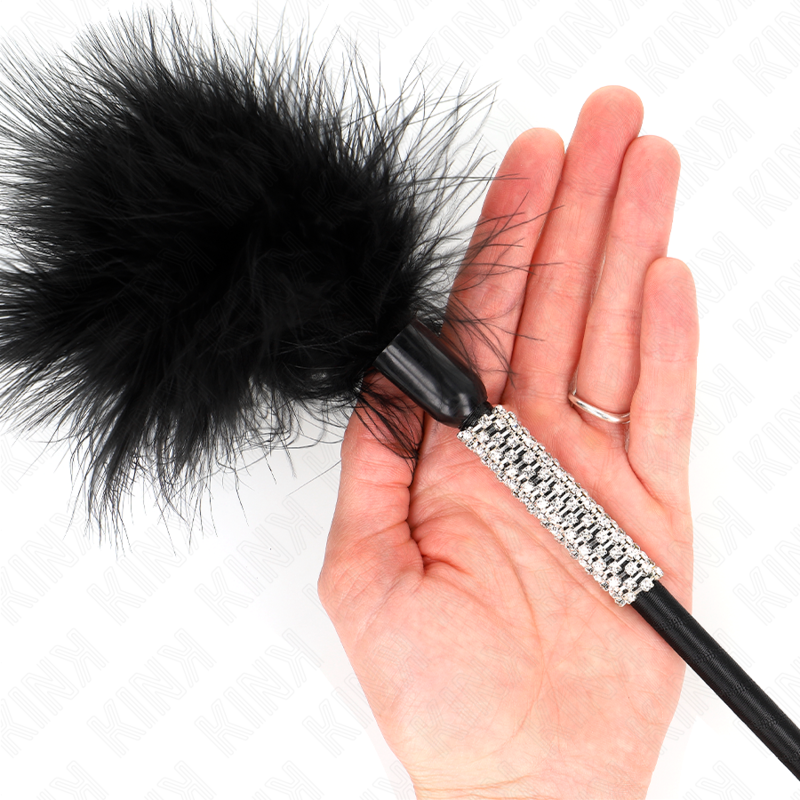 KINK - PLUMAS PARA HACER COSQUILLAS CON MANGO DE DIAMANTES 50 CM