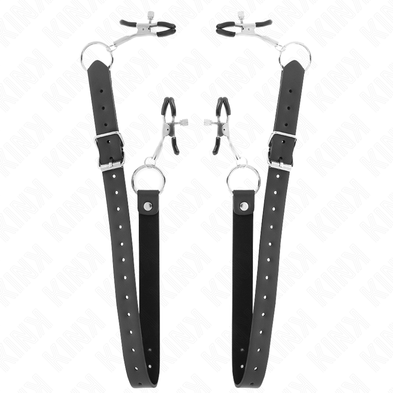 KINK - 4 GRAMPOS DE CLITÓRIS AJUSTÁVEIS 34-48 CM