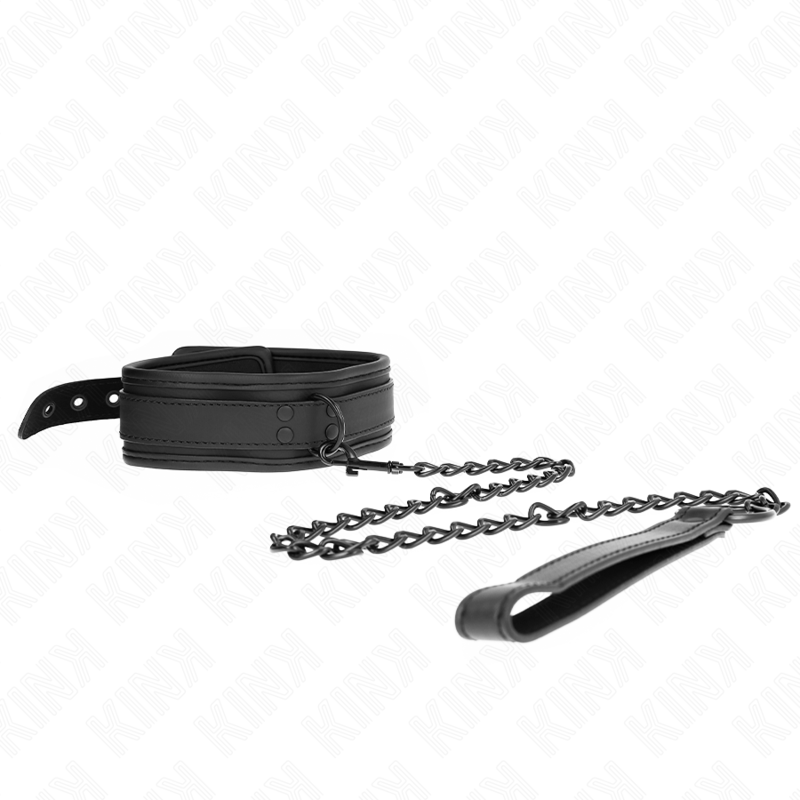 KINK - COLEIRA DE NEOPRENE BONDAGE MODELO 1 COM CINTO 78 CM AJUSTÁVEL 37,5 X 49,5 CM