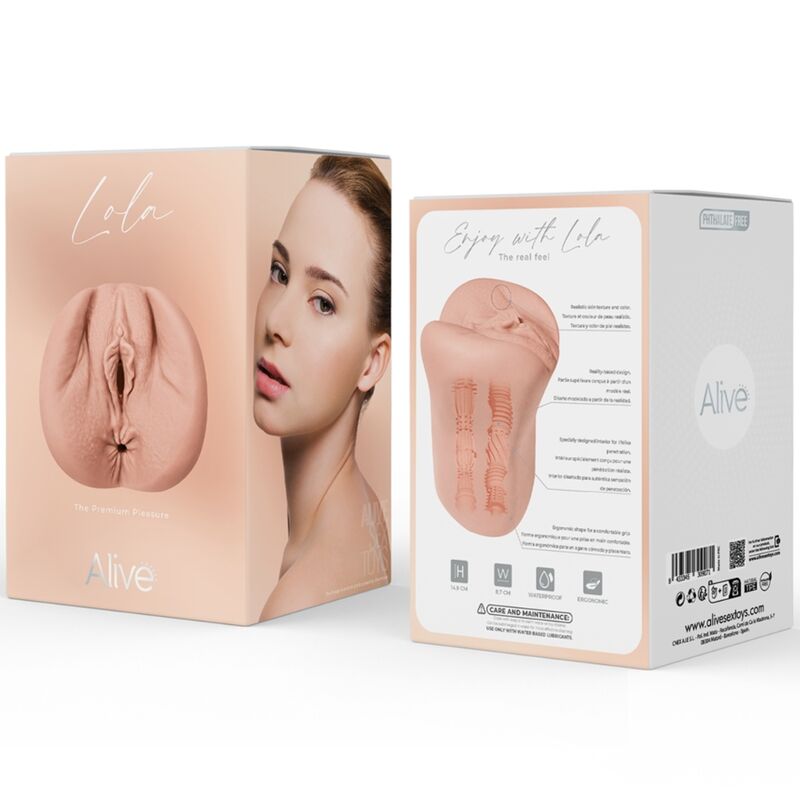 VIVO - LOLA DOBLE MASTURBADOR MASCULINO VAGINAL Y ANAL SUPER REALISTA CARNE