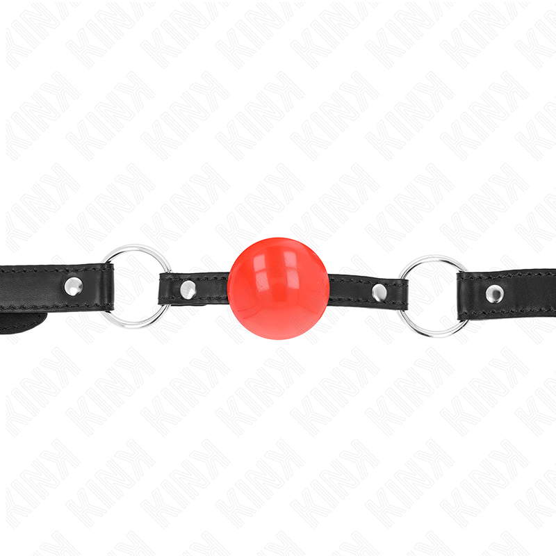 KINK - MORDAZA DE BOLA TPE ROJA 4 CM 60 x 2 CM