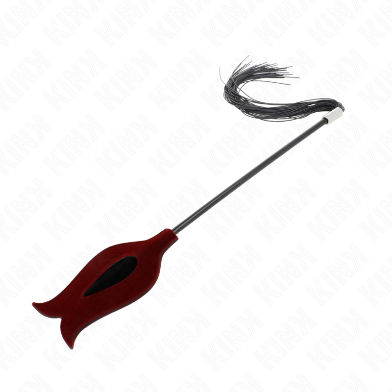 KINK - CHICOTE DE SILICONE COM BORLAS EM FORMATO DE ROSA 45 CM