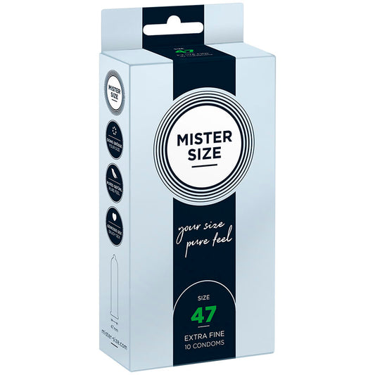 MISTER SIZE - CONDONES TALLA XS 47 MM (10 UNIDADES)