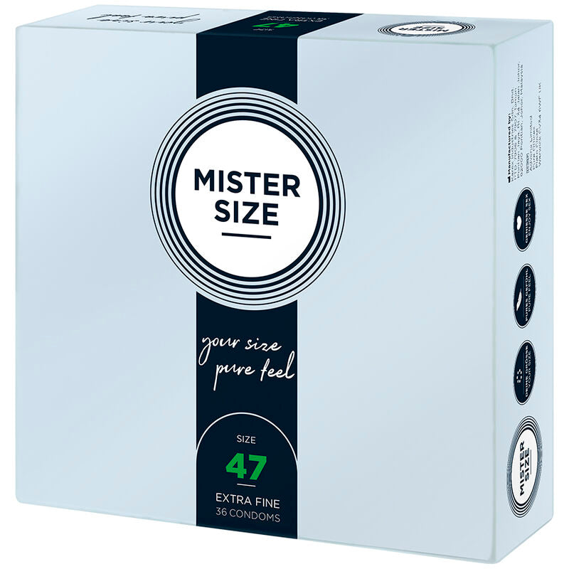 MISTER SIZE - CONDONES TALLA XS 47 MM (36 UNIDADES)