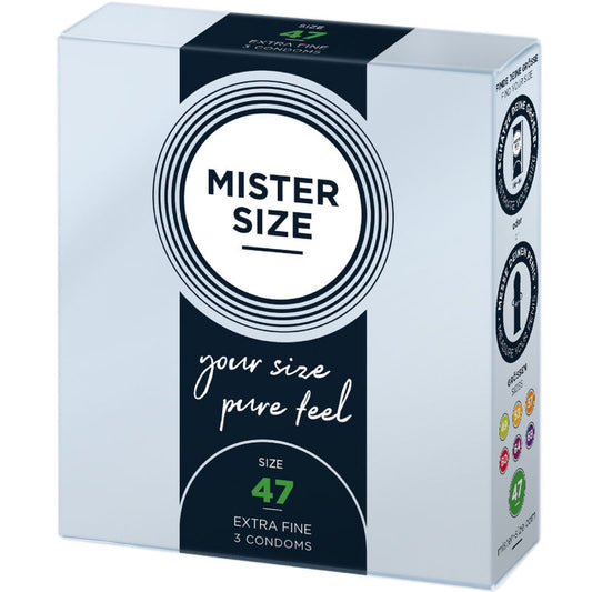 MISTER SIZE - CONDONES TALLA XS 47 MM (3 UNIDADES)