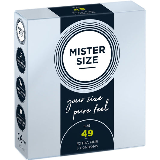 MISTER SIZE - CONDÓN TALLA S 49 MM (3 UNIDADES)