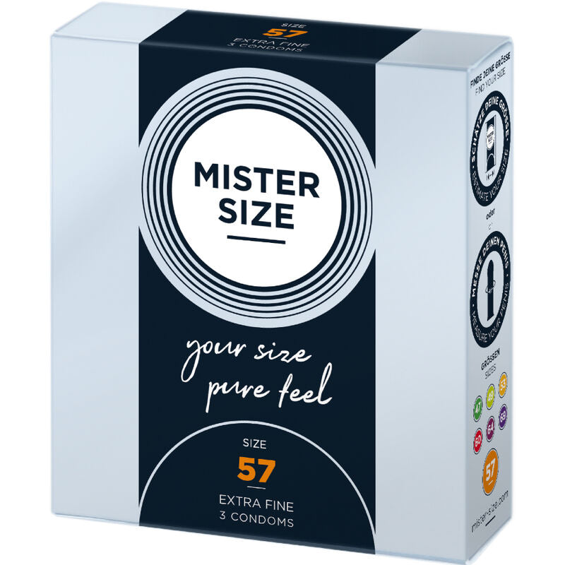 MISTER SIZE - CONDÓN TALLA L 57 MM (3 UNIDADES)