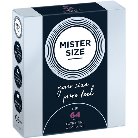MISTER SIZE - CONDONES TALLA XXL 64 MM (3 UNIDADES)