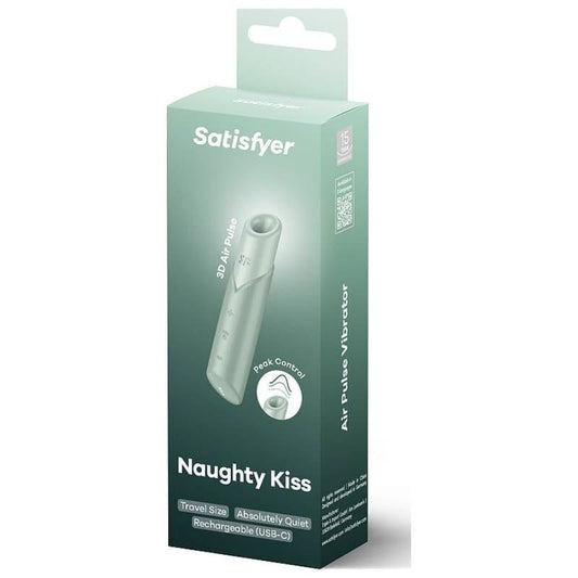 SATISFYER - ESTIMULADOR DE CLITÓRIS NAUGHTY KISS WAVE AGUAMARINA