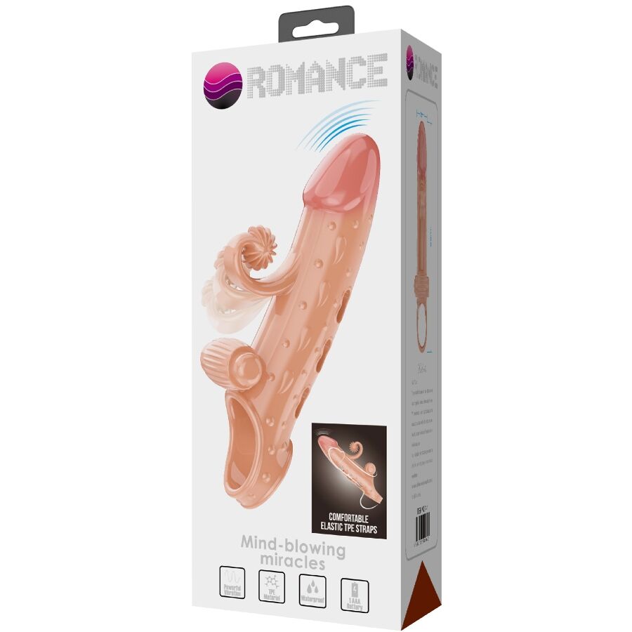 ROMANCE - VIBRATING PENIS SLEEVE NATURAL