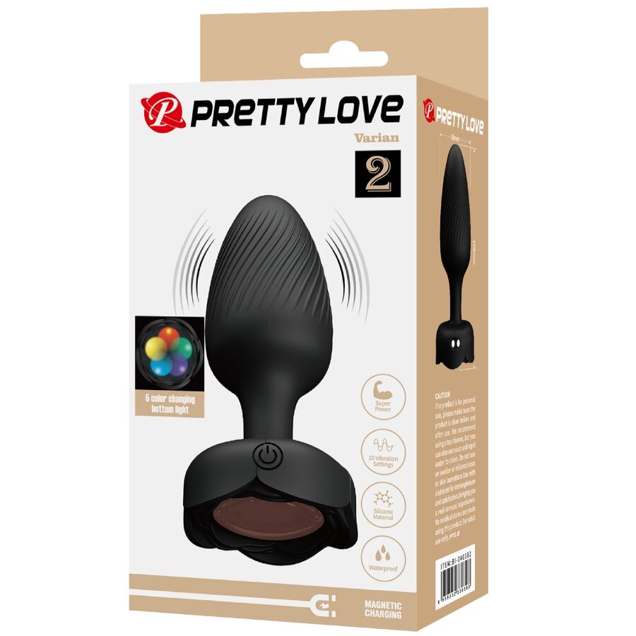 PRETTY LOVE - VARIAN PLUG ANAL CON LUZ LED 10.8 CM
