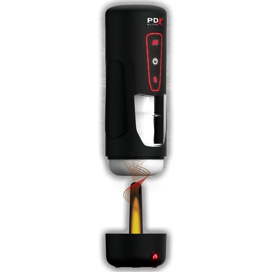 PDX ELITE - MILK ME HOTTER MASTURBADOR AUTOMÁTICO CON THRUSTING Y VIBRACIÓN EFECTO CALOR