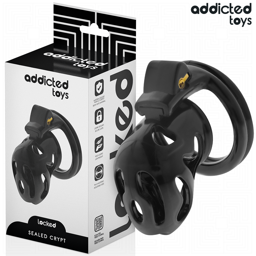 ADDICTED TOYS LOCKED - SEALED CRYPT JAULA PARA PENE 8 CM