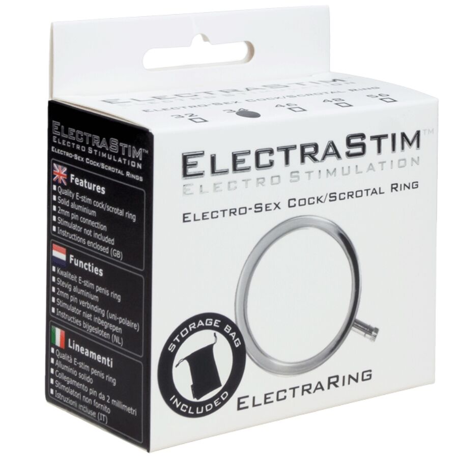 ELECTRASTIM - ELECTRARINGS ANILLO METÁLICO PARA EL PENE 32 MM