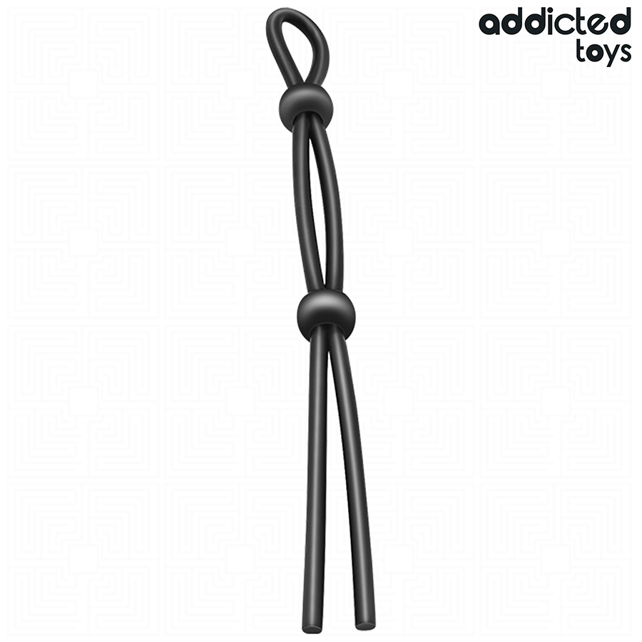 ADDICTED TOYS - CUERDA SILICONA PARA EL PENE DE LAZO DOBLE