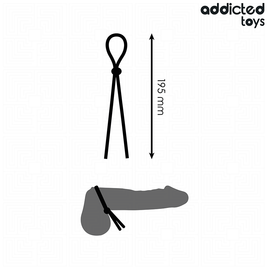 ADDICTED TOYS - CUERDA SILICONA PARA EL PENE DE LAZO SIMPLE