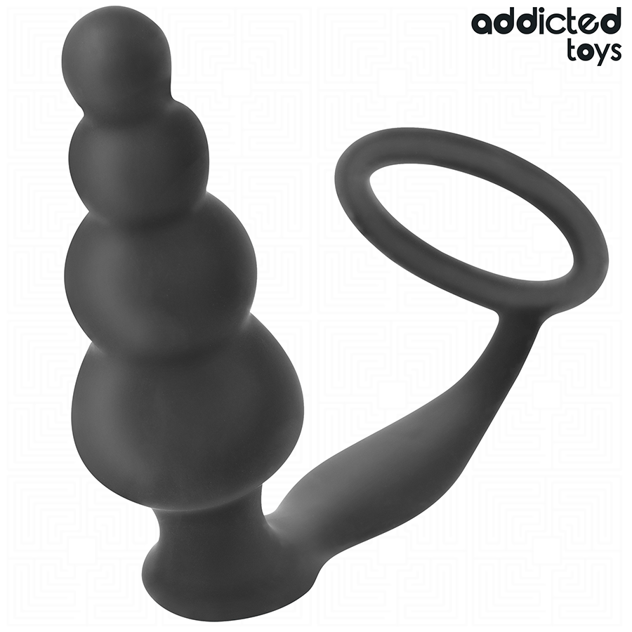 ADDICTED TOYS - PLUG ANAL CON ANILLO SILICONA MODELO 5